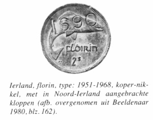 Klop florin noord ierland met klop 1690.jpg