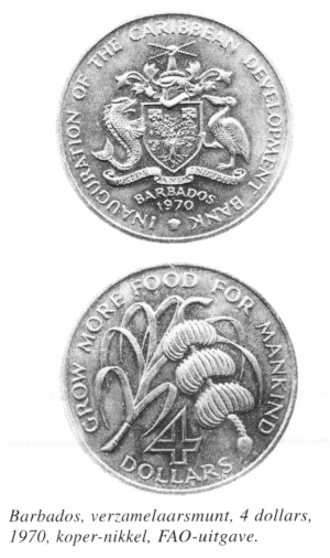 Barbados 4 dollar 1970 FAO.jpg