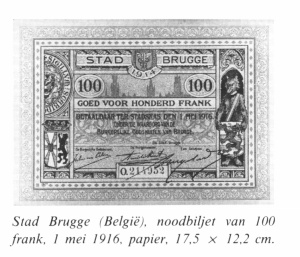Brugge noodbiljet 100 frank 1916.jpg