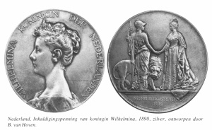 Inhuldigingspenning wilhelmina 1898.jpg