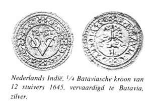 Kroon batavia kwart kroon 1645.jpg