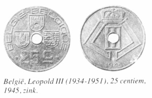 Belgie 25 cent 1945 zink.jpg