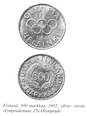 Olympiademunten finland 500 markkaa 1952.jpg