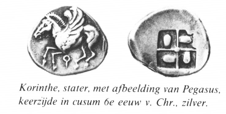 Bestand:Archaische munten korinthe incusum pegasus.jpg