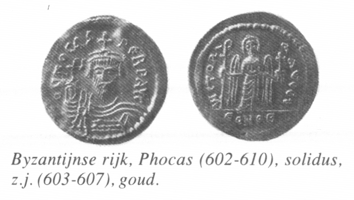Bestand:Solidus byzantijnse rijk phocas.jpg
