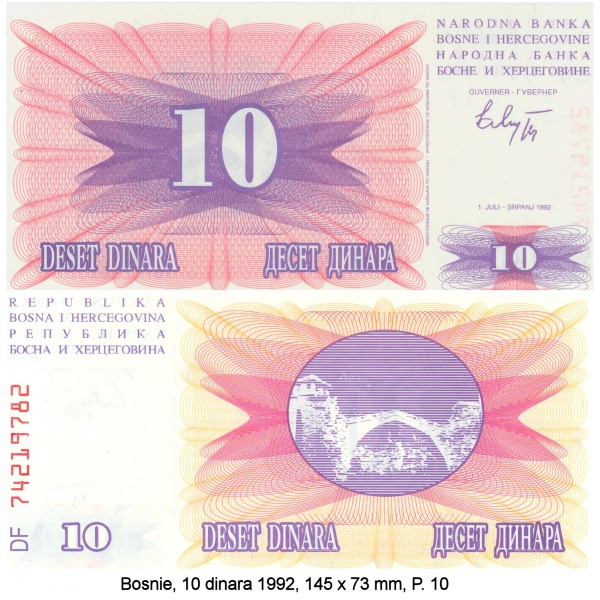 Bestand:Bosnie 10 dinara 1992 P 10.jpg