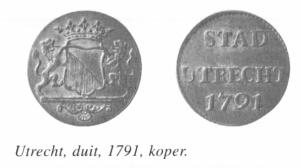 Stedelijke munten utrecht stad duit 1791.jpg