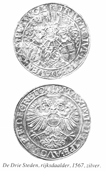 Bestand:Rijksdaalder drie steden 1567.jpg
