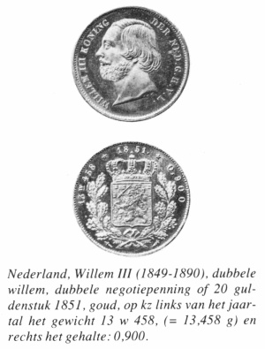 Muntvoet willem III willem dubbele 1851.jpg