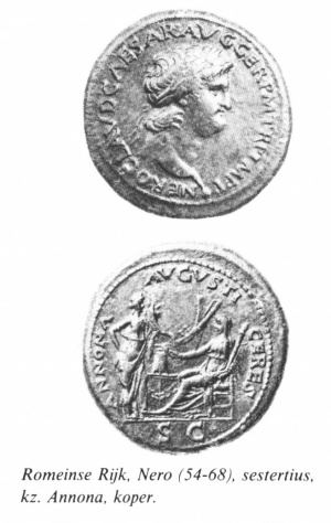 Romeinse muntwezen sestertius Nero.jpg