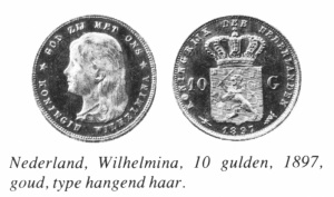 Nederland wilhelmina tientje 1897 hangend haar.jpg